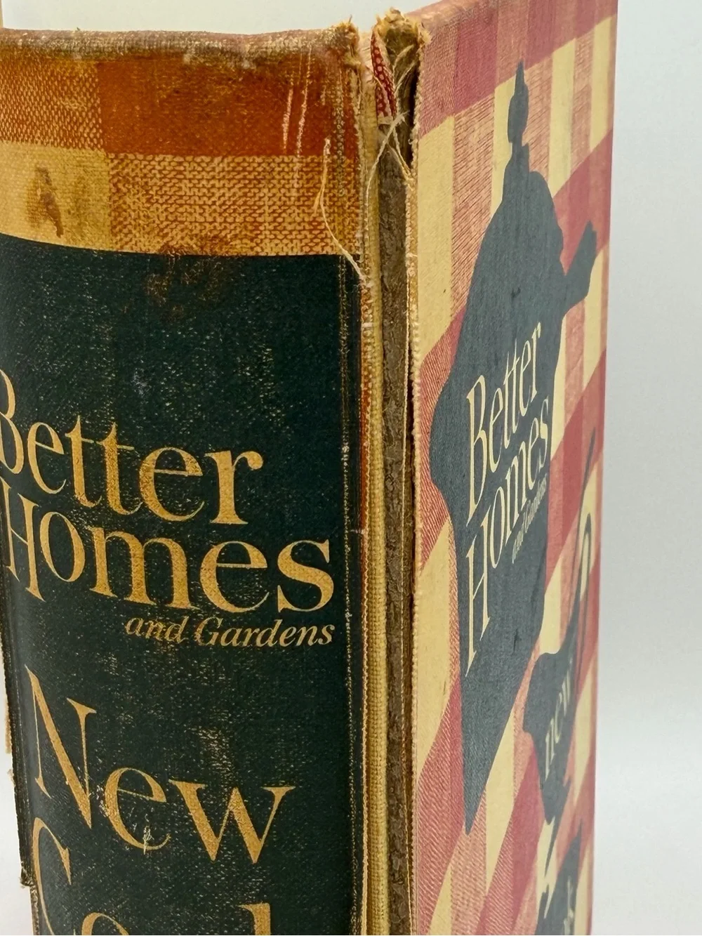 Vintage Better Homes & Gardens Red Plaid Cook Book 1960s Yellow Tabs